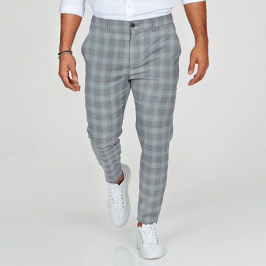 Maxwell | Men's Tailored Check Trousers | Stylish, Comfortable, Versatile Fit