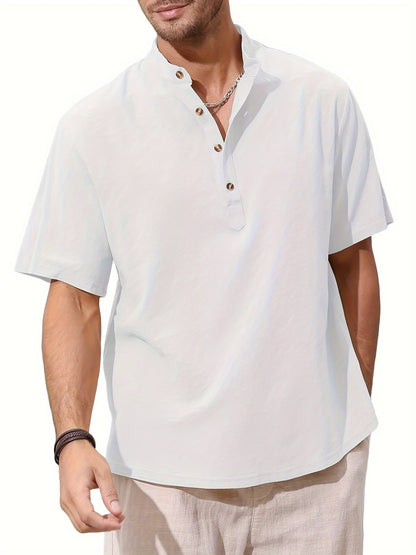 Liam | Lightweight Short Sleeve Men's Shirt | Stylish, Breathable, Versatile Fit