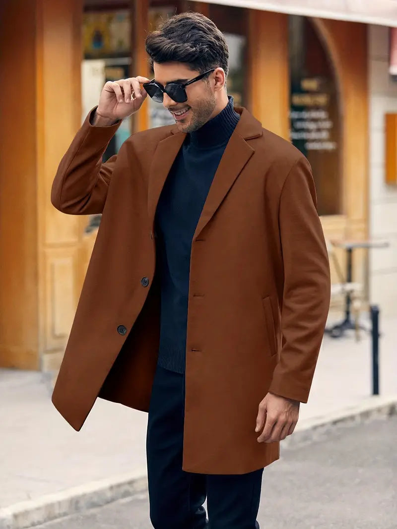 O'Connell | Distinguished Men's Overcoat | Elegant, Versatile, Timeless Craftsmanship