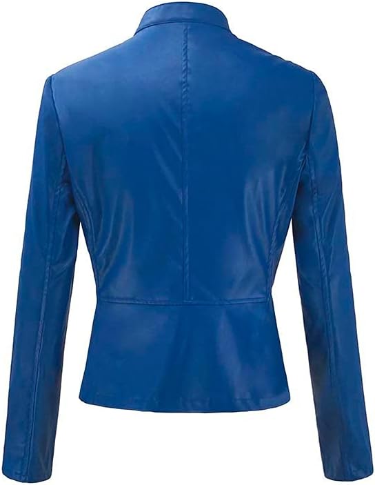 Women's Lightweight Moto Jacket | Faux Leather, Slim Fit
