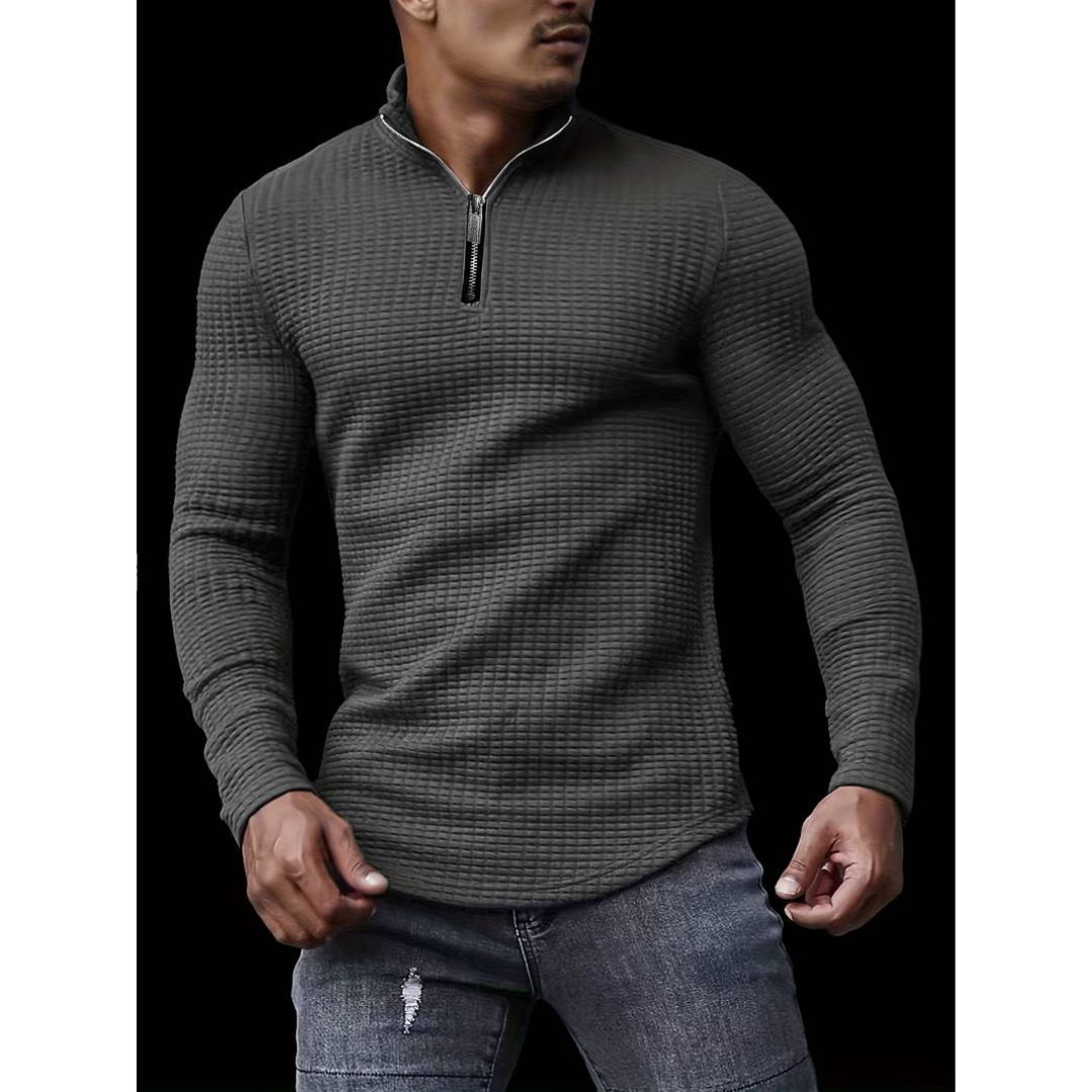 Finnian | Quarter Zip Long Sleeve Jumper for Men | Stylish, Versatile Comfort