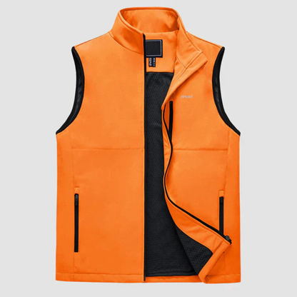 Aidan | Men’s Sleek Sleeveless Jacket | Lightweight, Modern, Versatile Style