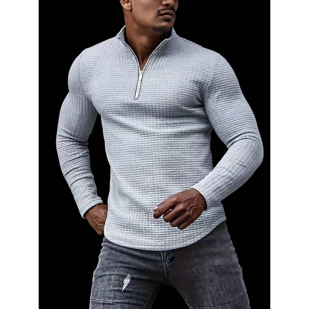 Finnian | Quarter Zip Long Sleeve Jumper for Men | Stylish, Versatile Comfort