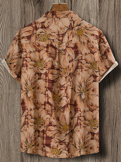 Cillian | Trendy Short-Sleeve Floral Shirt for Men | Cool, Stylish, Comfortable