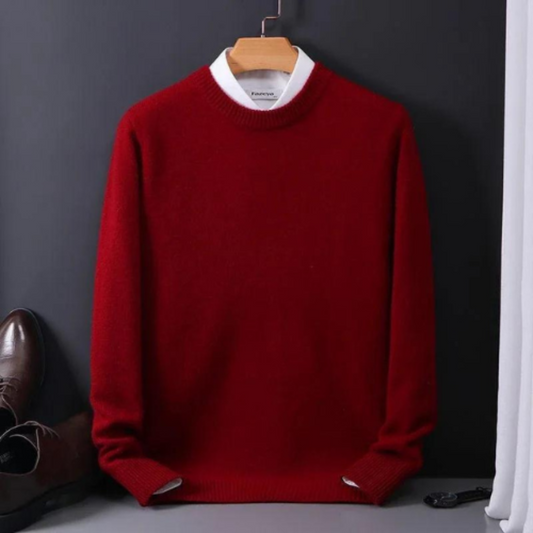 Finnian | Luxurious Men's Crew Neck Knitwear | Classic, Warm, Versatile Comfort