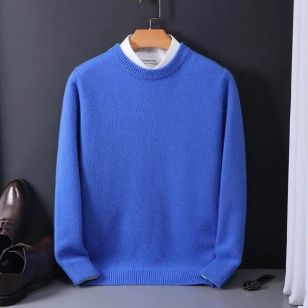 Finnian | Luxurious Men's Crew Neck Knitwear | Classic, Warm, Versatile Comfort