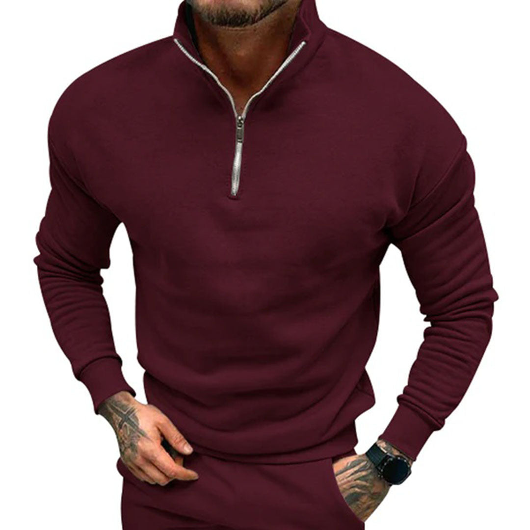 Oisin | Men's Elegant Zip-Up Sweater | Stylish, Comfortable, Warm for All Occasions