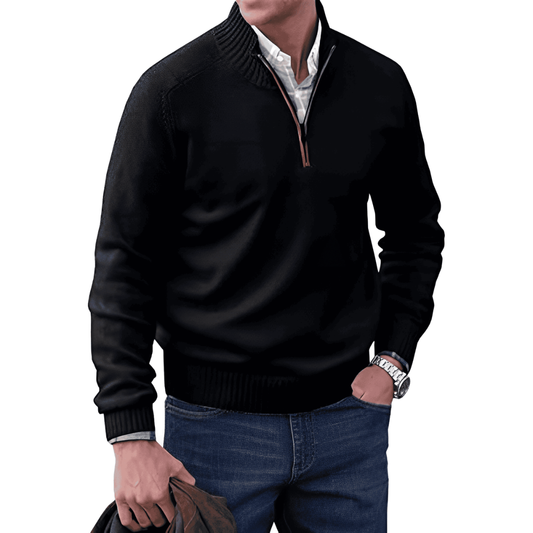 Ciaran | Luxe Half Zip Pullover | Warm, Chic, Quality Craftsmanship for Every Occasion