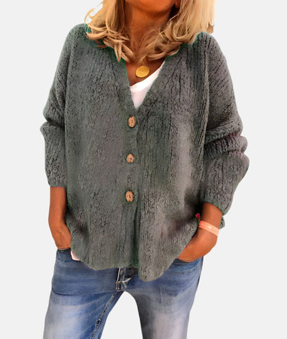 Raelyn - Casual versatile V-neck warm cardigan