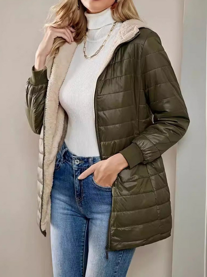 Jannah - Quilted jacket with cosy fleece lining