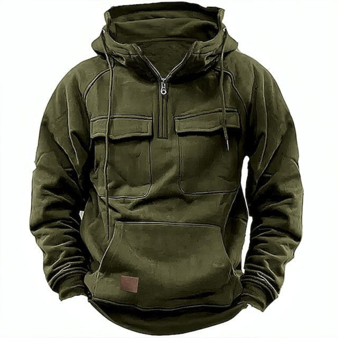 Oisin | Men's Cosy Hooded Sweatshirt for Winter | Warm, Stylish, Functional