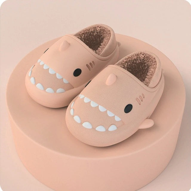 Liam's Fun Shark Slippers | Playful Comfort for Winter | Warm, Stylish, and Cushioned