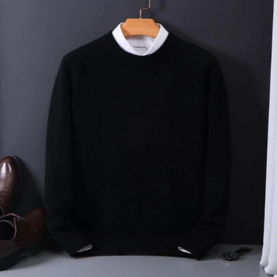 Finnian | Luxurious Men's Crew Neck Knitwear | Classic, Warm, Versatile Comfort