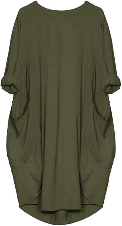 Women Summer Plus Size Dress | Tunic, Sleeves
