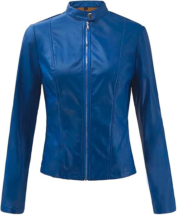 Women's Lightweight Moto Jacket | Faux Leather, Slim Fit