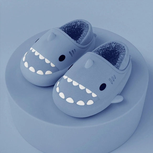 Liam's Fun Shark Slippers | Playful Comfort for Winter | Warm, Stylish, and Cushioned