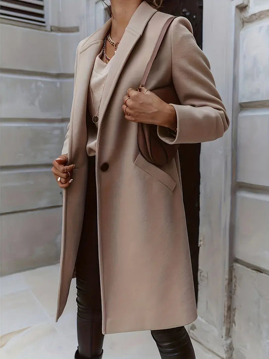 Naureen - Elegant and versatile long warm trench coat