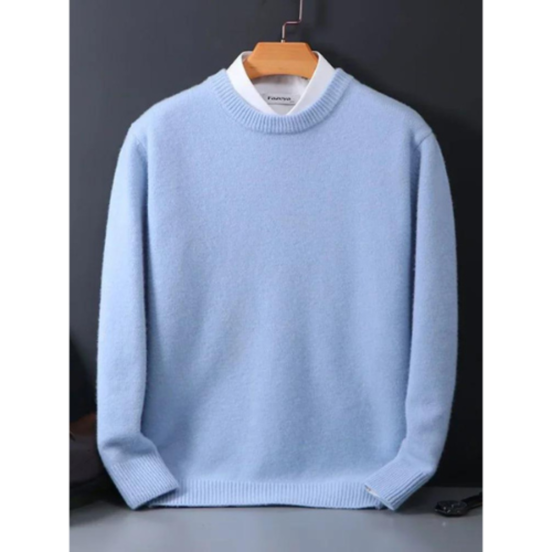 Finnian | Luxurious Men's Crew Neck Knitwear | Classic, Warm, Versatile Comfort