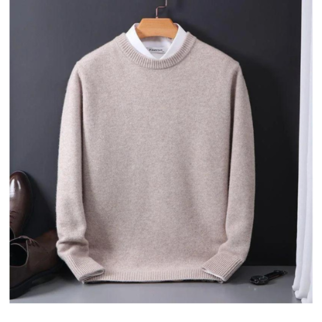 Finnian | Luxurious Men's Crew Neck Knitwear | Classic, Warm, Versatile Comfort