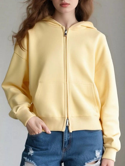 Dafne - Casual zip-up hoodie jacket