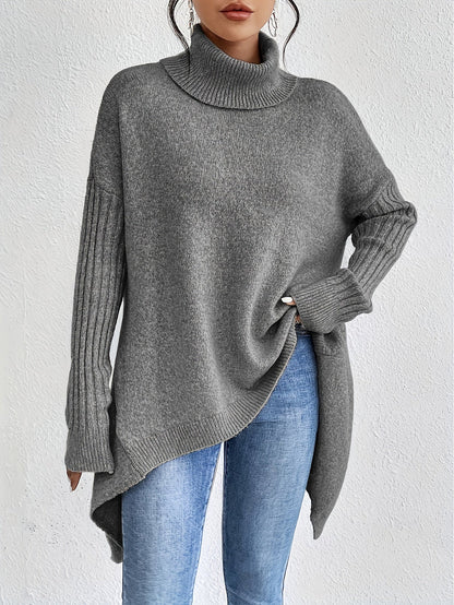 Lanea - Elegant, Loose and Comfortable Turtleneck Sweater