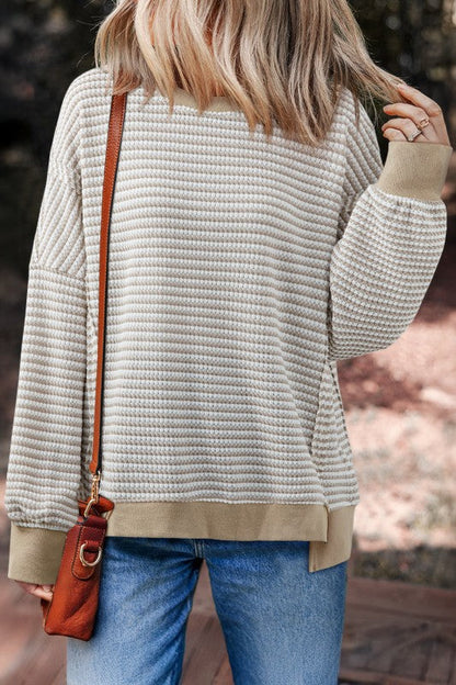 Rosaline - Warm Wide Striped Jumper