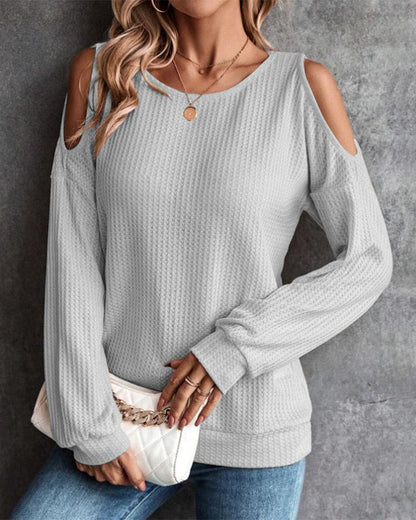Juliet - Casual Off-Shoulder Long-Sleeve Jumper