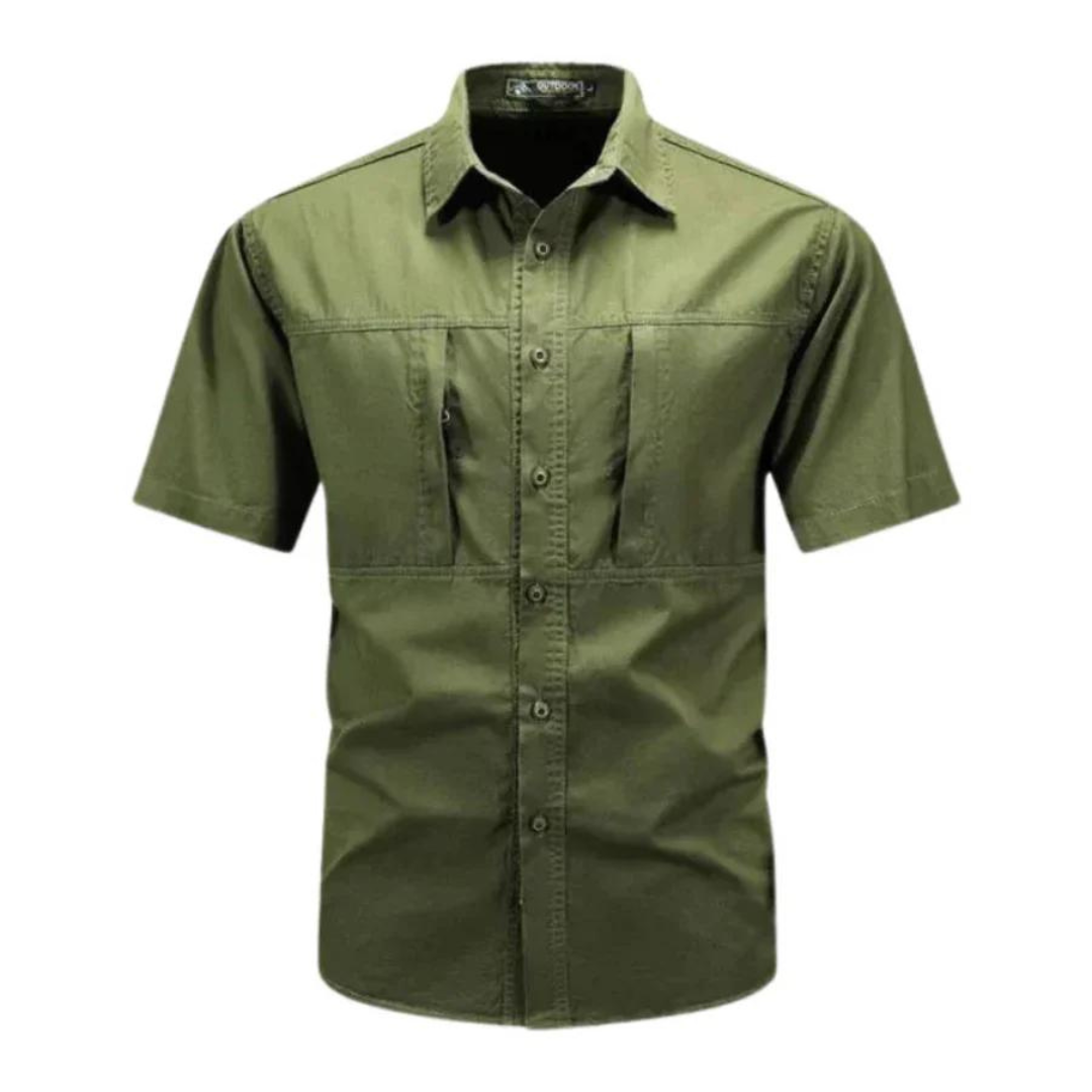 Finnian | Contemporary Short-Sleeved Padded Shirt for Men | Lightweight, Stylish, Versatile