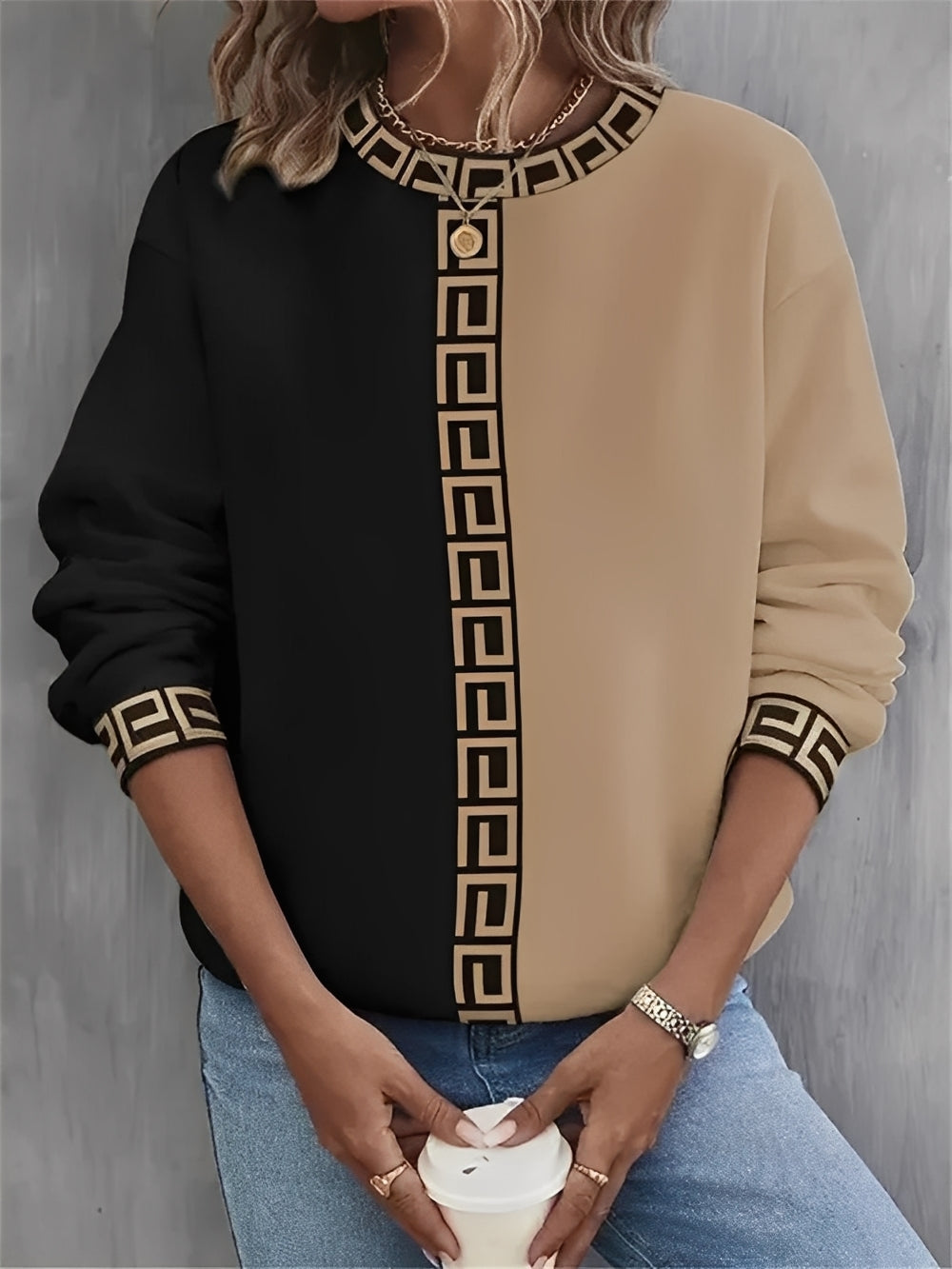 Taya - Classic stylish crew neck sweater