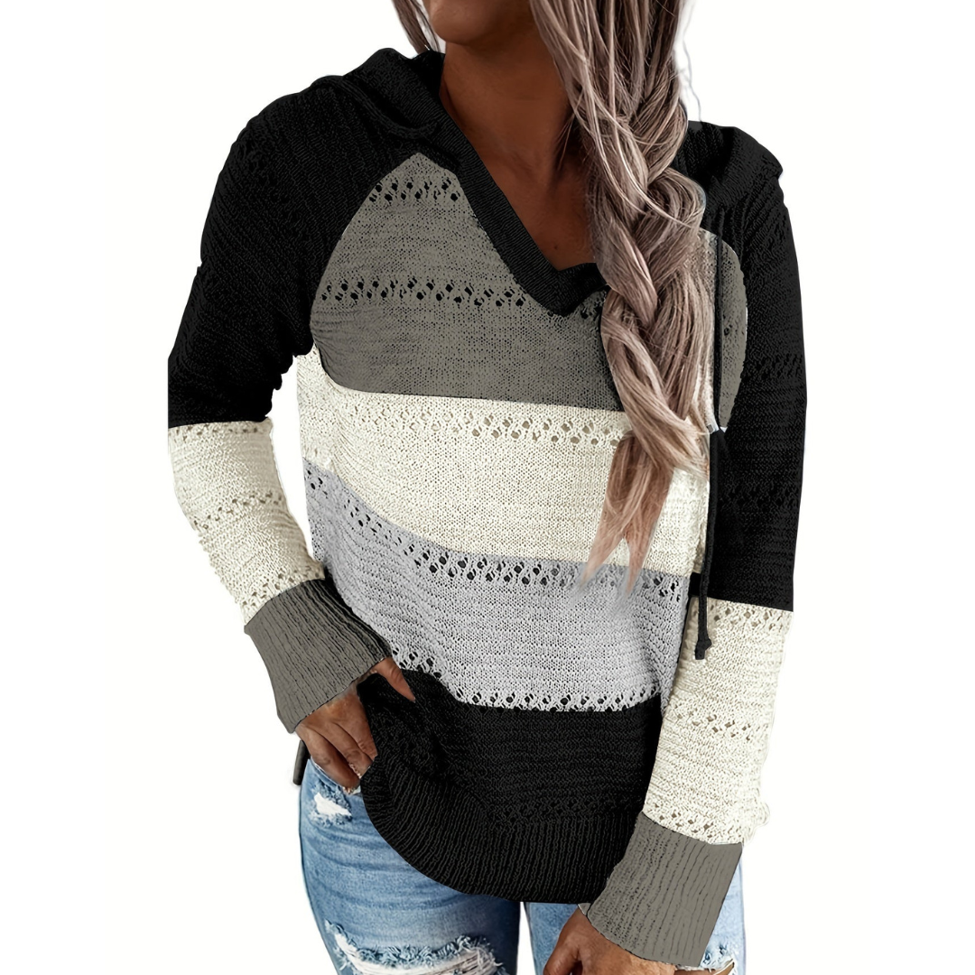 Niamh | Women's Stylish Long Sleeve Knit Hoodie | Warm, Versatile, Chic