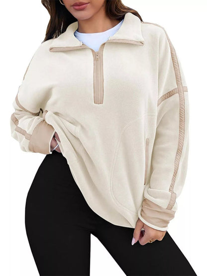 Elenna - Elegant Casual Half-Zip Jumper