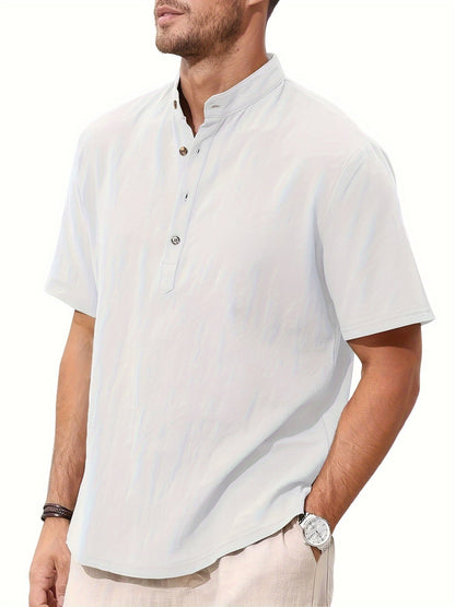 Liam | Lightweight Short Sleeve Men's Shirt | Stylish, Breathable, Versatile Fit