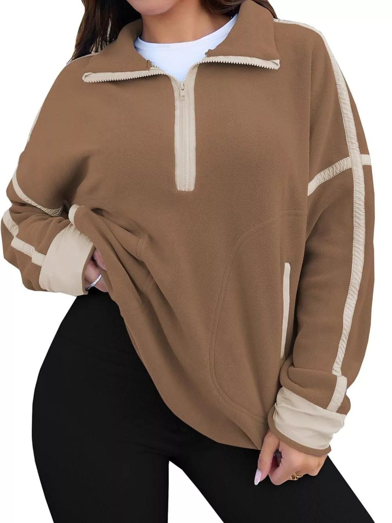 Elenna - Elegant Casual Half-Zip Jumper
