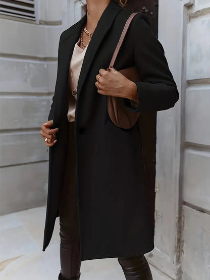 Naureen - Elegant and versatile long warm trench coat
