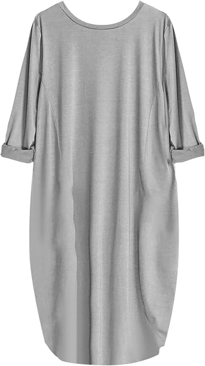 Women Summer Plus Size Dress | Tunic, Sleeves