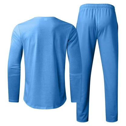 Men’s Casual Two Piece Set | Slim Fit, Trouser & Top