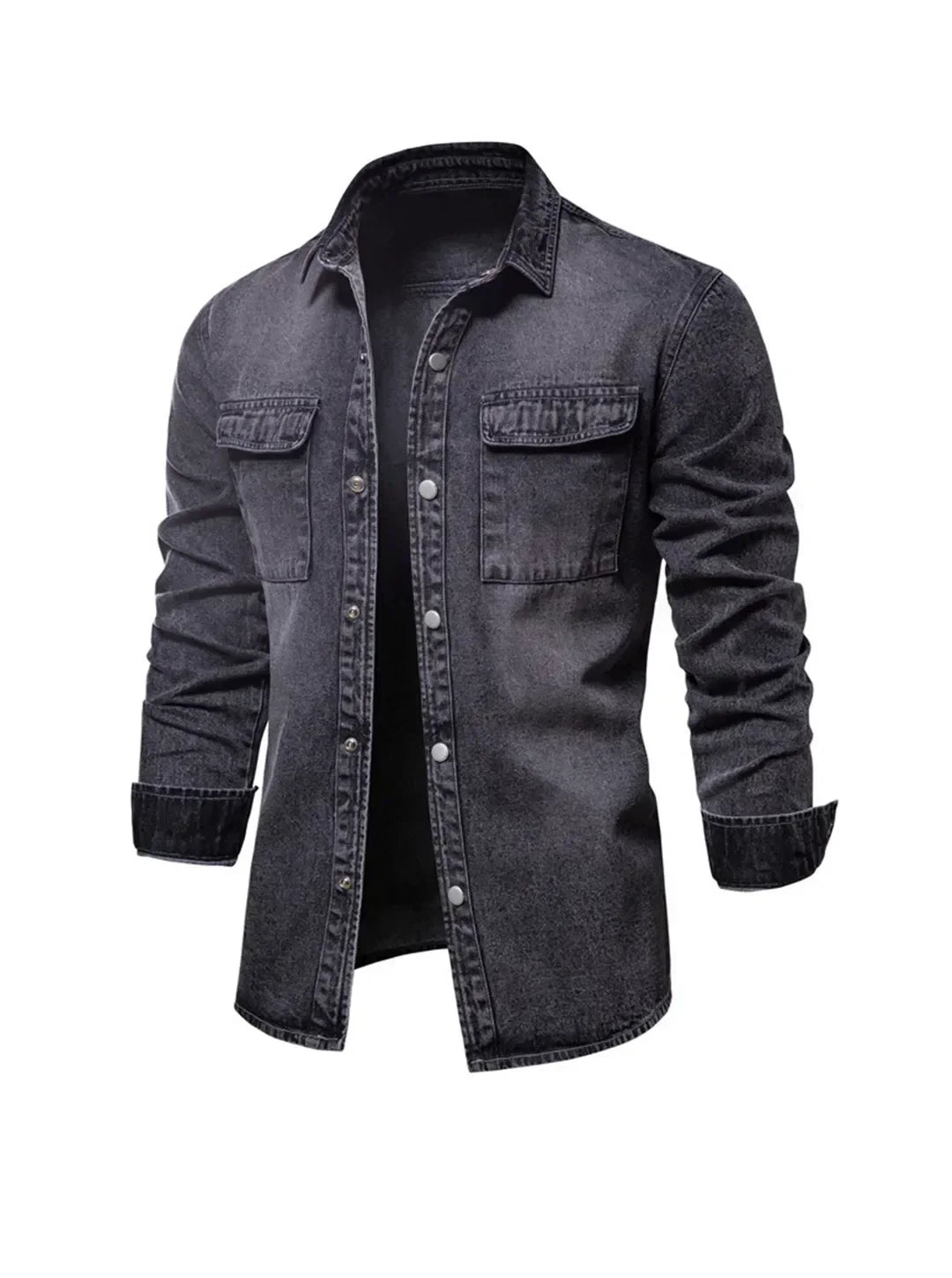 Finnian | Stylish Denim Shirt for Men, Perfect for Casual Outings | Comfortable & Versatile