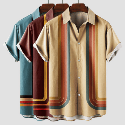 Finnian | Trendy Lightweight Men's Shirt for Casual Summer Outings | Breathable, Versatile, Retro-Inspired