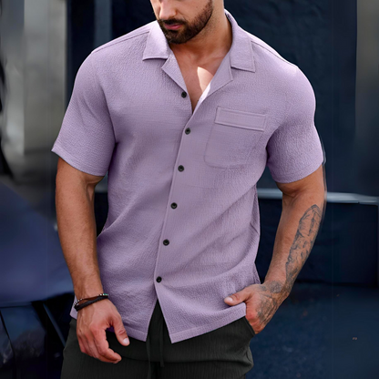 Ronan | Elegant Short-Sleeve Shirt for Gentlemen | Breathable, Stylish, Versatile