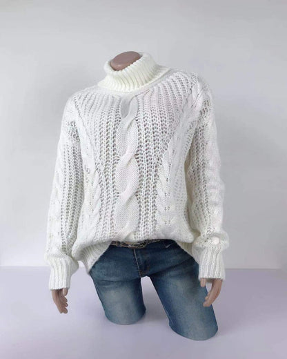 Aisling | Luxurious High Neck Knit Jumper for Women | Warm, Chic, Timeless Design