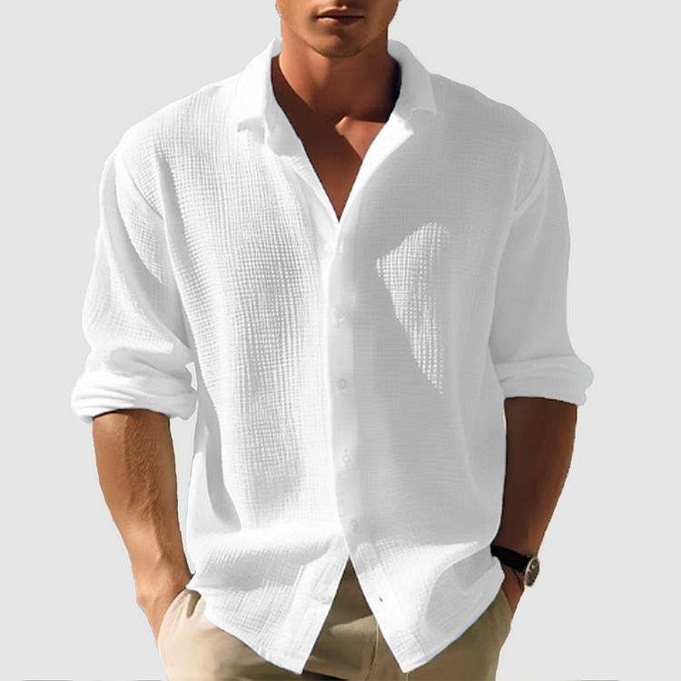 Finnian | Timeless Long Sleeve Shirt for All Occasions | Elegant, Comfortable, Durable