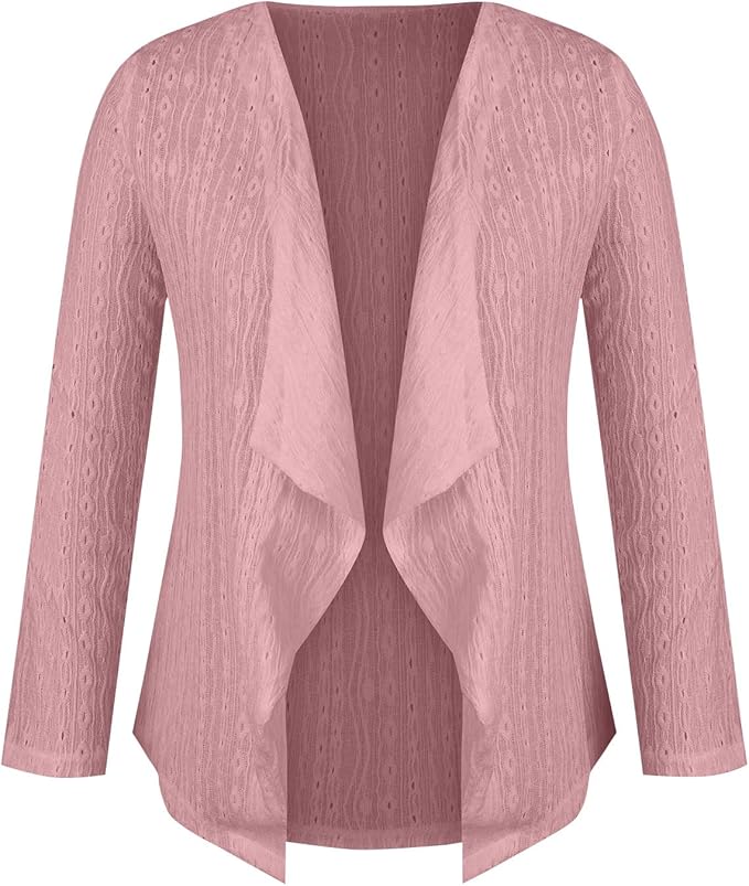 Women’s Summer Crochet Knit Cardigan | Lightweight, Long Sleeve
