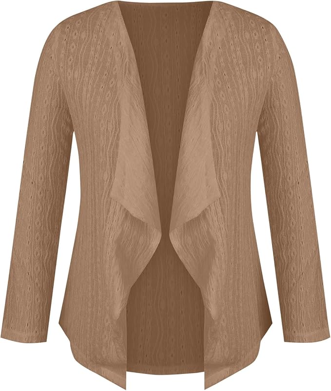 Women’s Summer Crochet Knit Cardigan | Lightweight, Long Sleeve