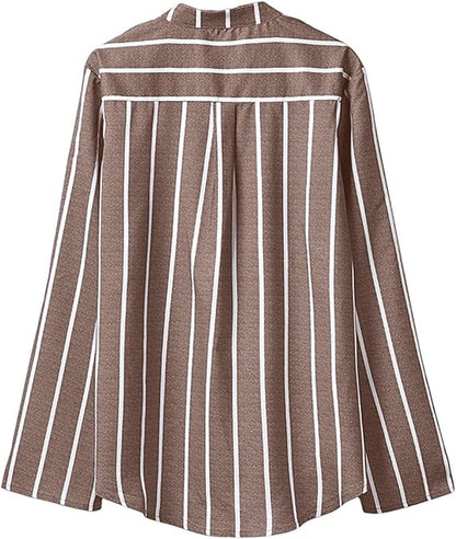 Women’s Casual Summer Shirt | Long Sleeve, Striped