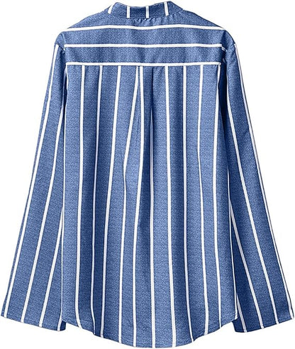 Women’s Casual Summer Shirt | Long Sleeve, Striped