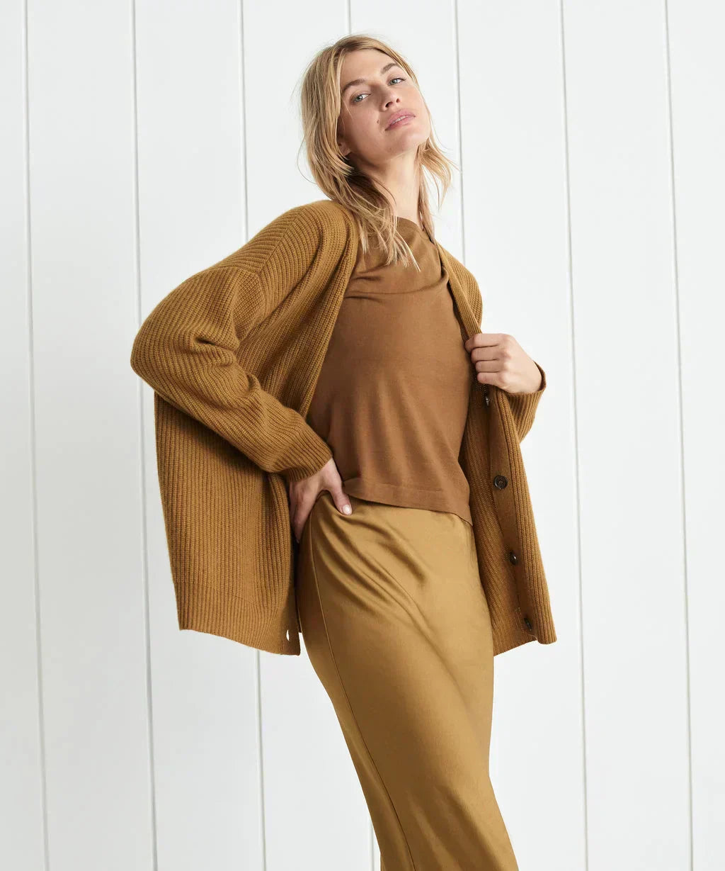 Isolde | Women's Elegant Long Cardigan | Cozy, Chic, Year-Round Essential