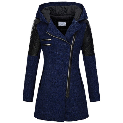 Lailani - Stylish warm jacket coat with a hood