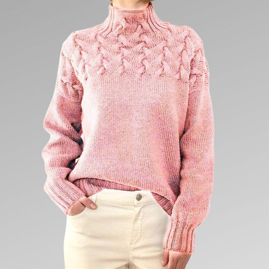 Camelia - Elegant knitted high-neck jumper