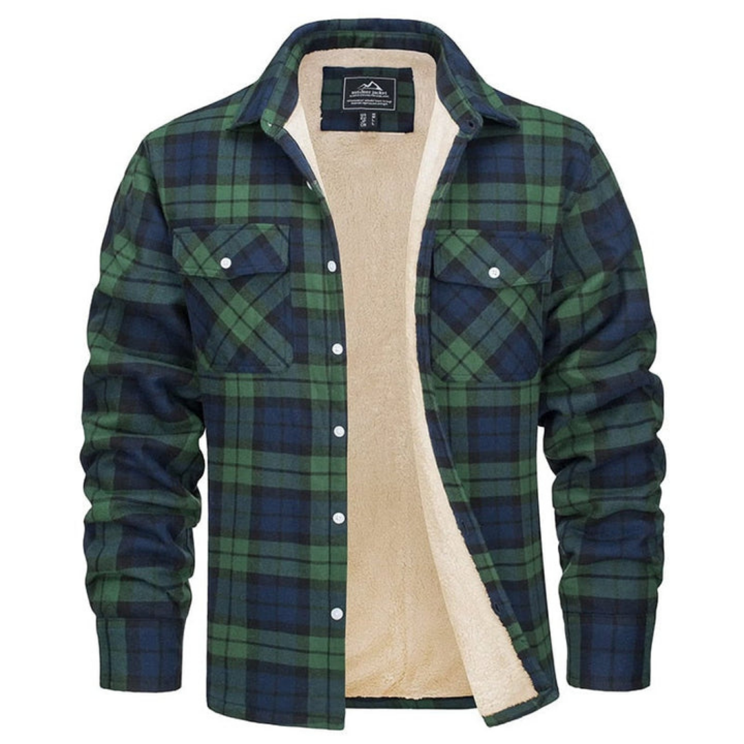 O'Connell | Insulated Men's Flannel Shirt for Winter Comfort | Stylish, Versatile, Warm