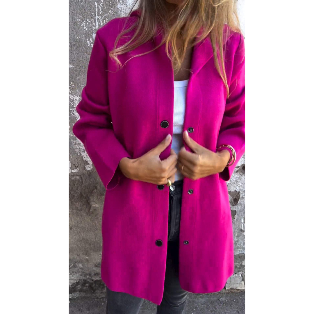 Celtic Comfort | Women's Elegant Buttoned Puffer Coat | Stylish, Warm, Lightweight